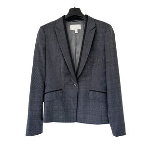 Hugo Boss Juleila Women's Gray and Black Plaid Blazer